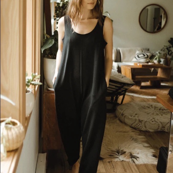 Jane Overalls in Heather In Black - Picture 2 of 4